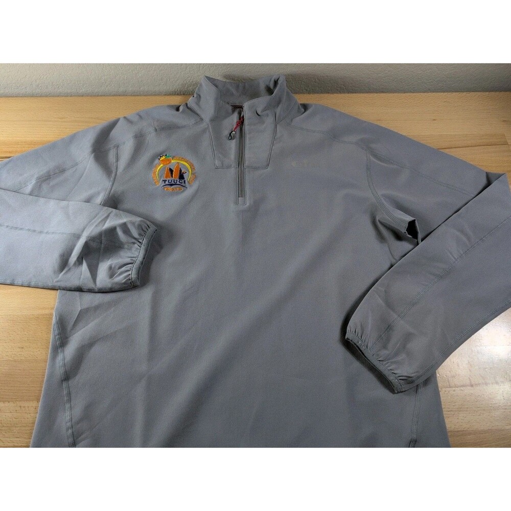 Gill Race RS05 Jacket Small Gray 1/4 Zip Pullover Orange Bowl Tuuci Regatta